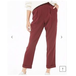Forever 21// pinstriped pleat- front pants!